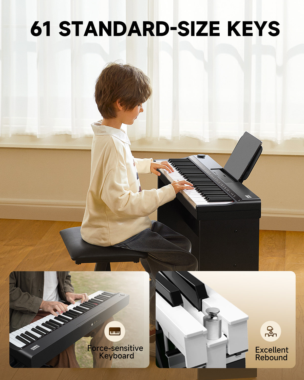 Donner DK-10S 61 Key Electronic Keyboard