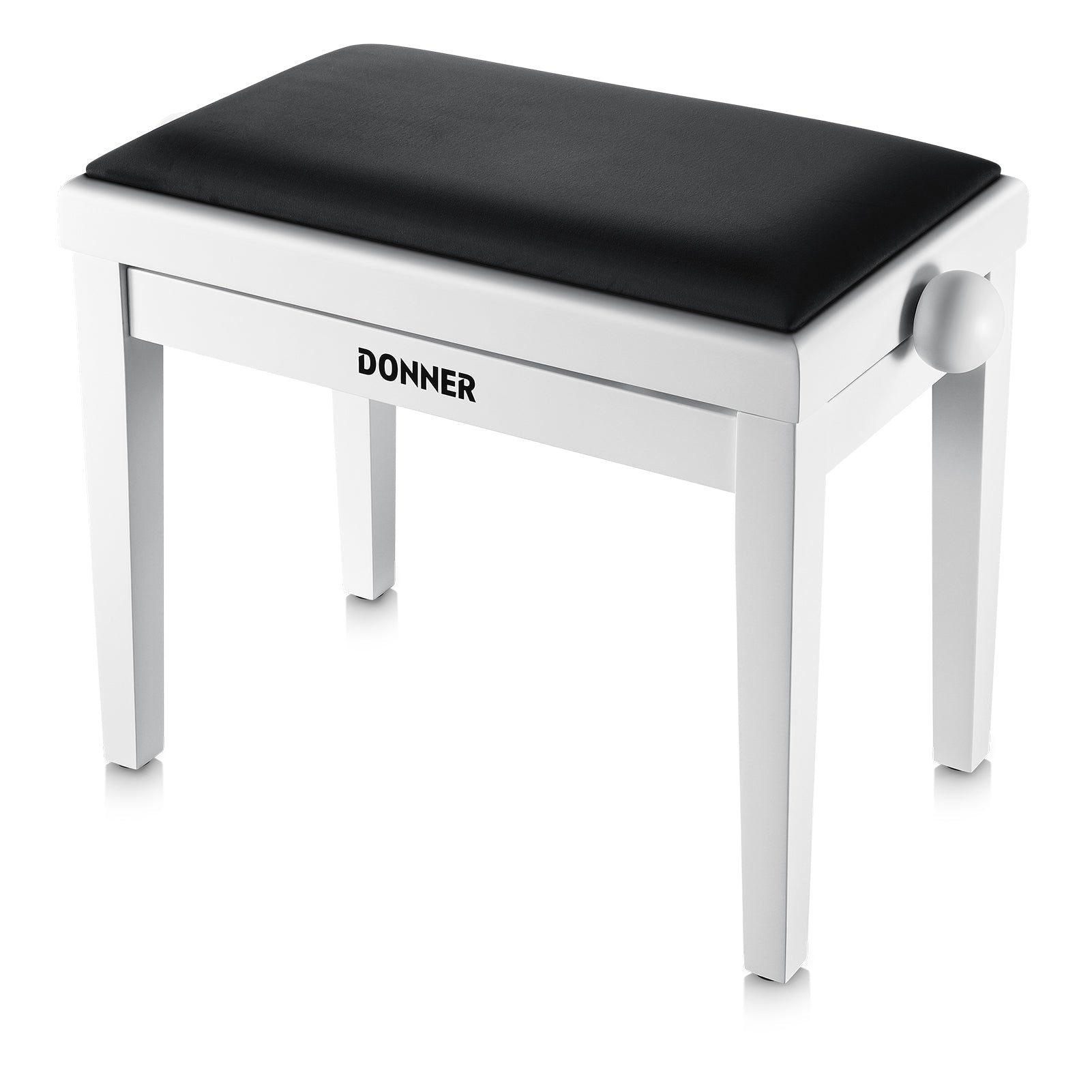 Donner Adjustable Height Piano Bench White