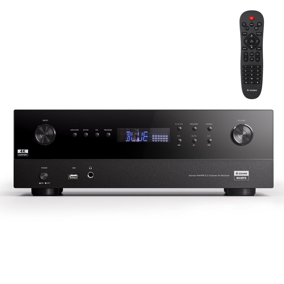 Donner MAMP8 5.2 Channel AV Receiver