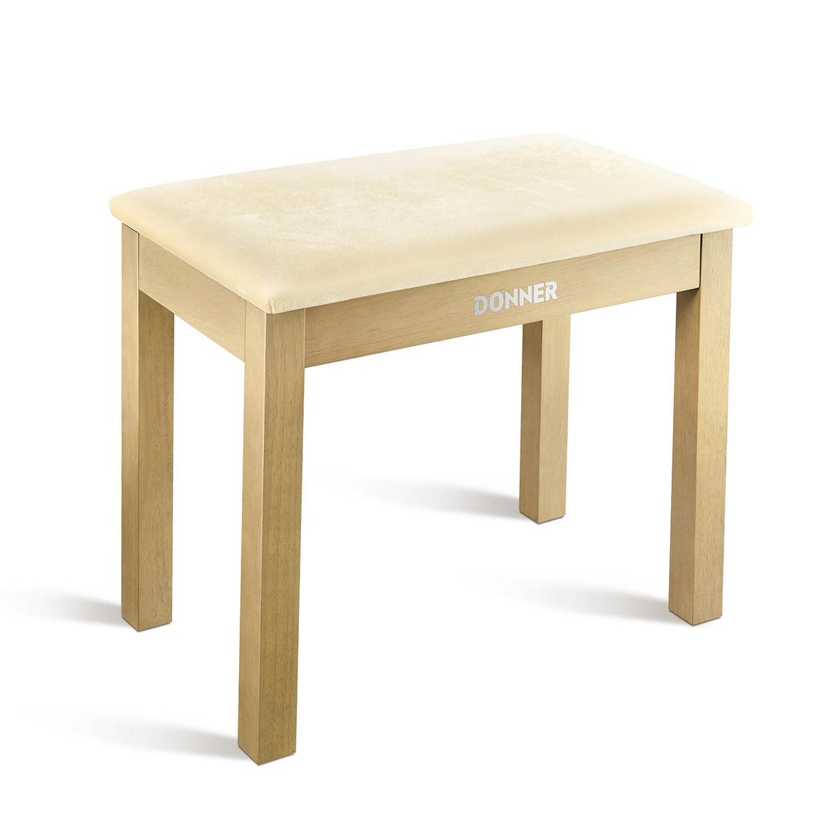 Donner DKB-10 Solid Wood Piano Bench with Storage Oak