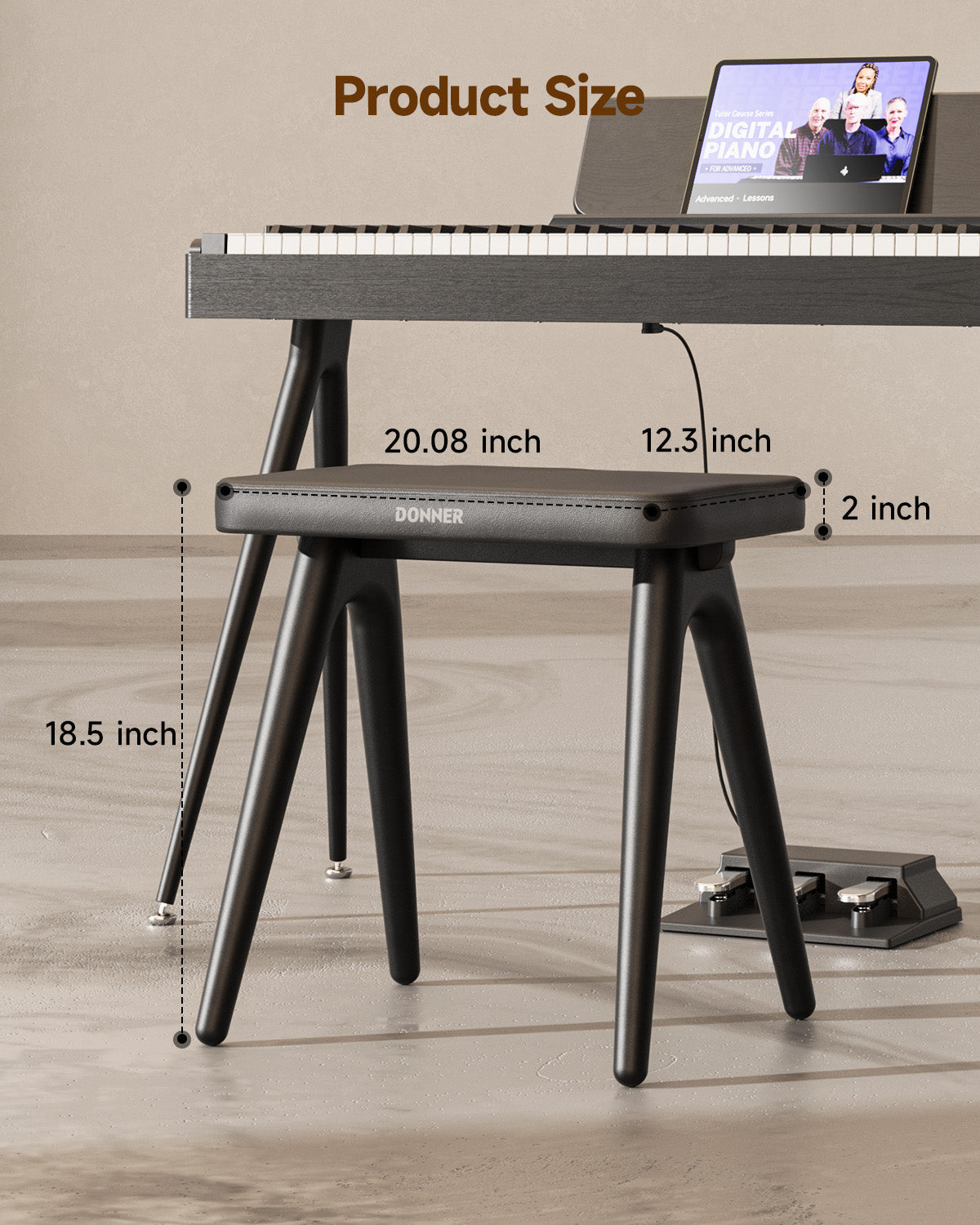 Donner DKB-100 Wood Piano Bench