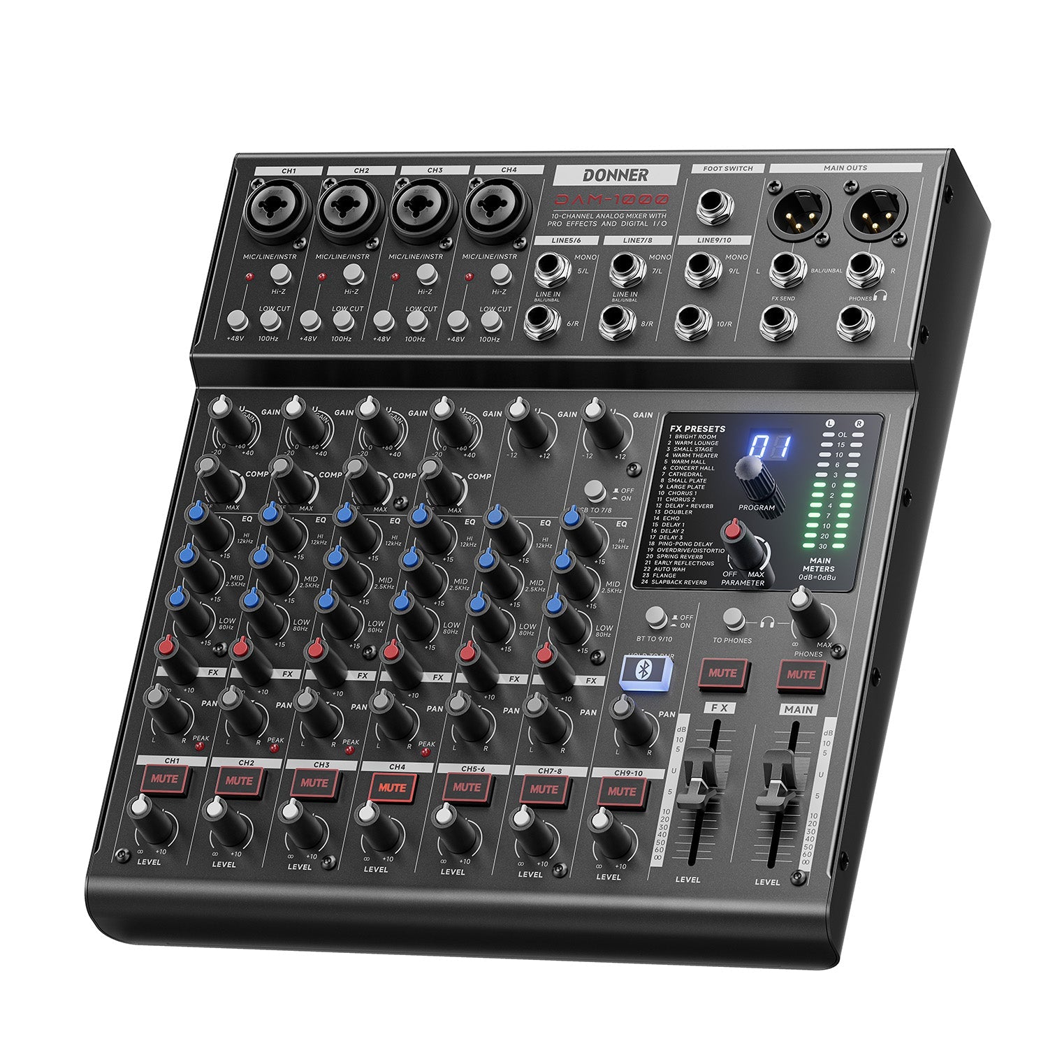 DONNER DAM1000 Audio Mixer