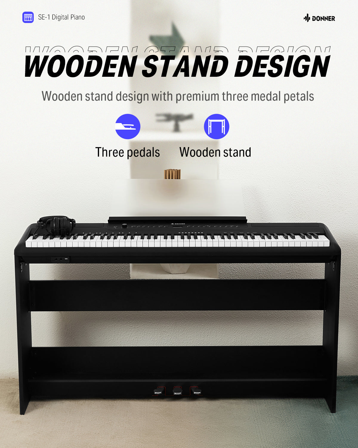 Donner SE-1 Professional Weighted Digital Piano
