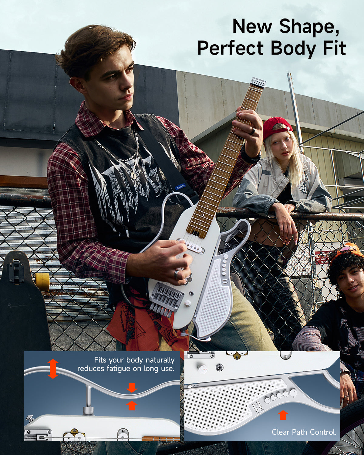 Donner HUSH X LIVE Travel Guitar (MIYAVI Edition Available)