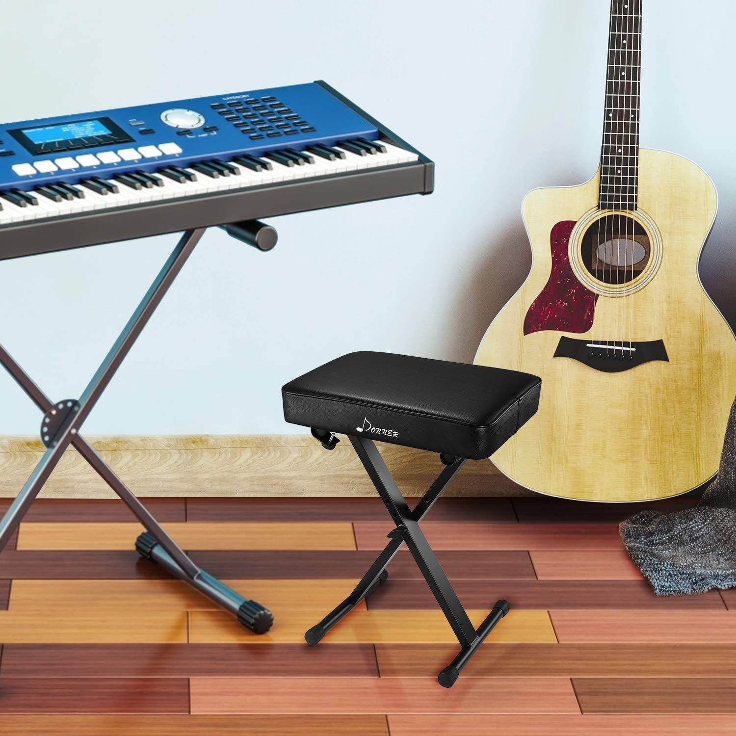 Donner X-Style Adjustable Piano Bench