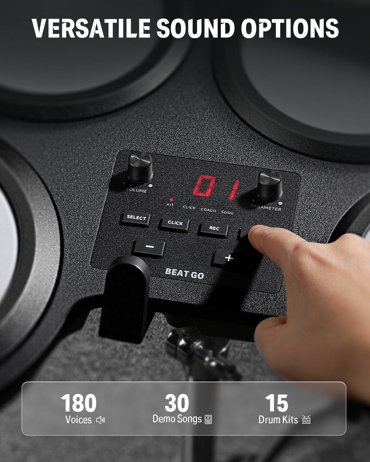 Donner Beat Go Tabletop Electronic Drum Set
