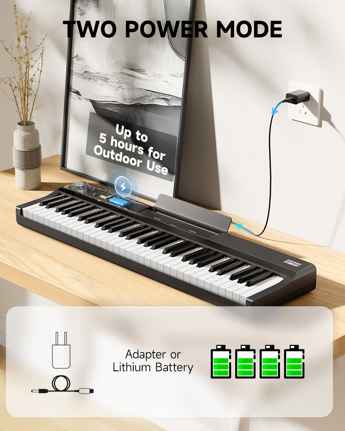 Donner DK-10S 61 Key Electronic Keyboard