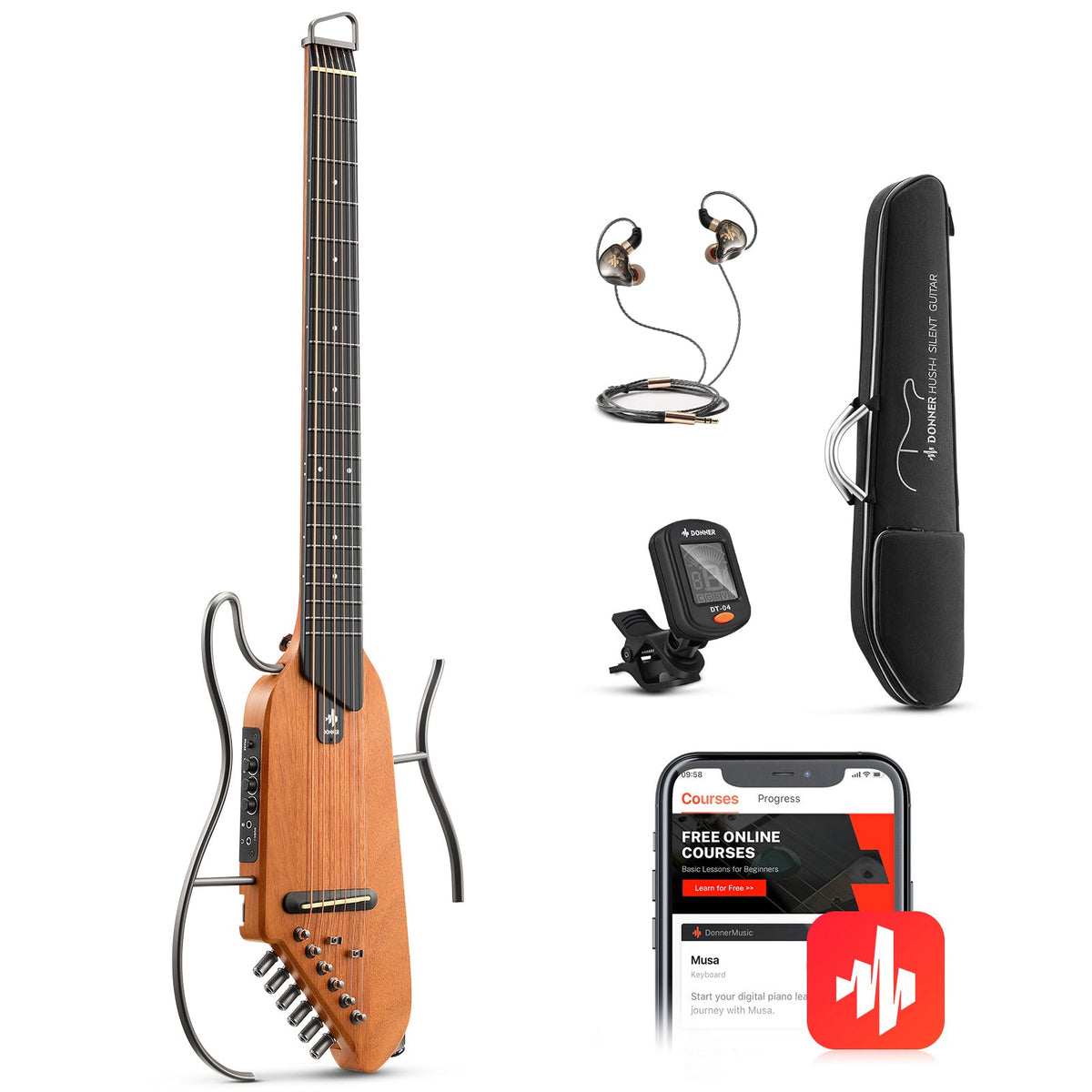 【Openbox】Donner HUSH I Electric Guitar Kit