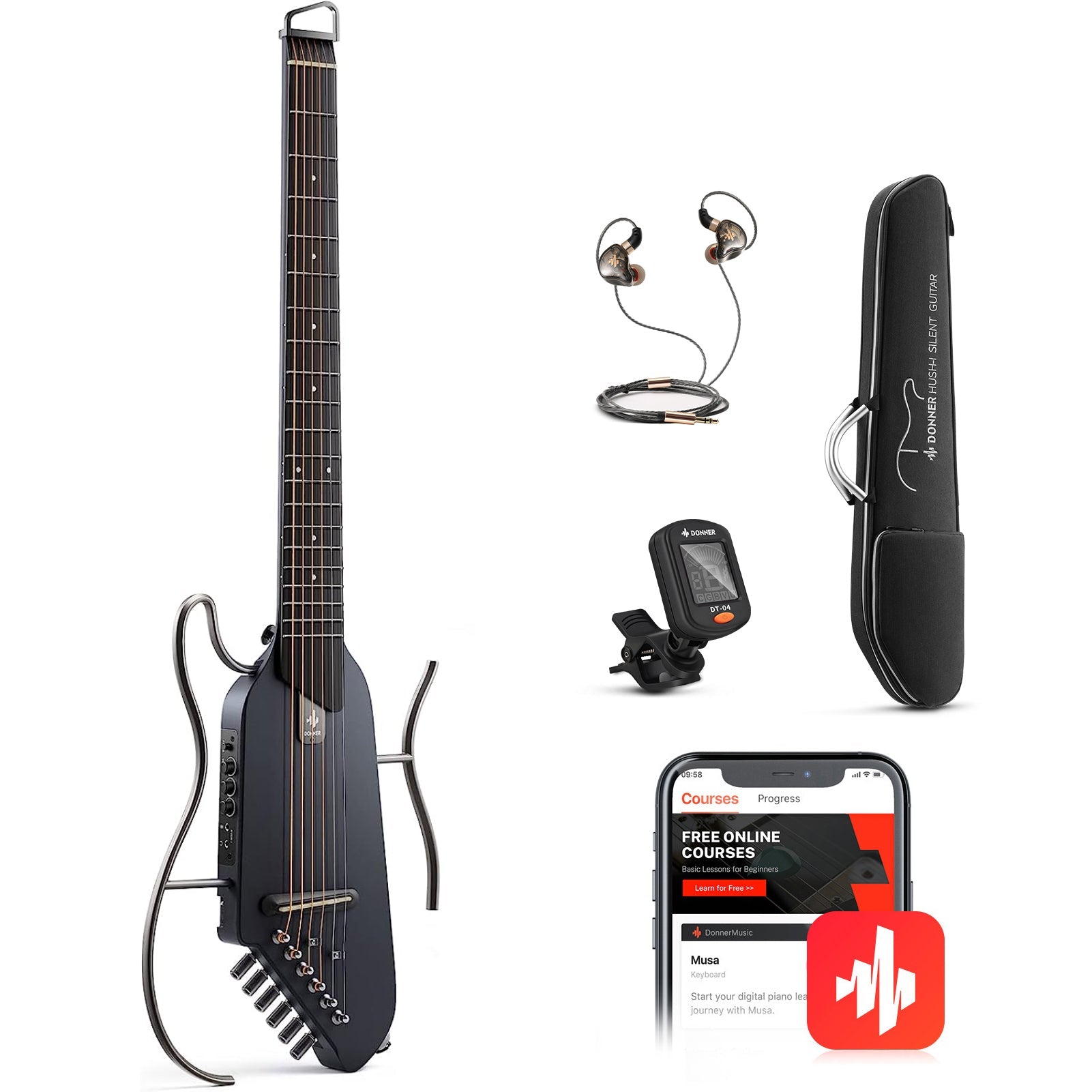 【Openbox】Donner HUSH I Electric Guitar Kit