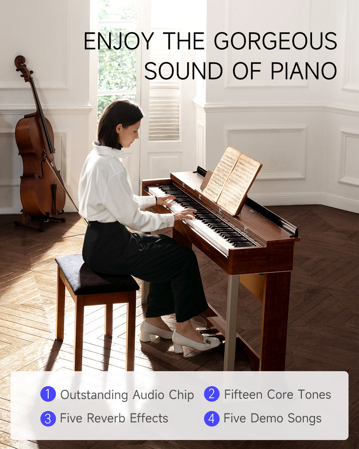 Donner DDP-200 MK2 Upright Digital Piano