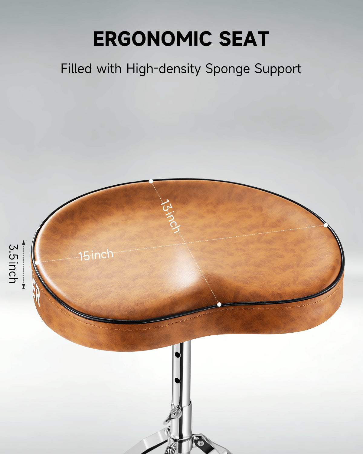 Donner DT-50 Saddle Drum Throne Brown
