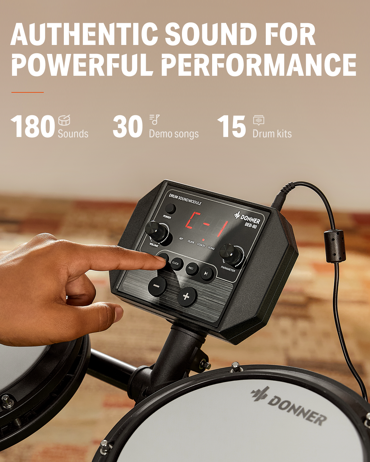 Donner DED-80 Beginner Electronic Drum Kit