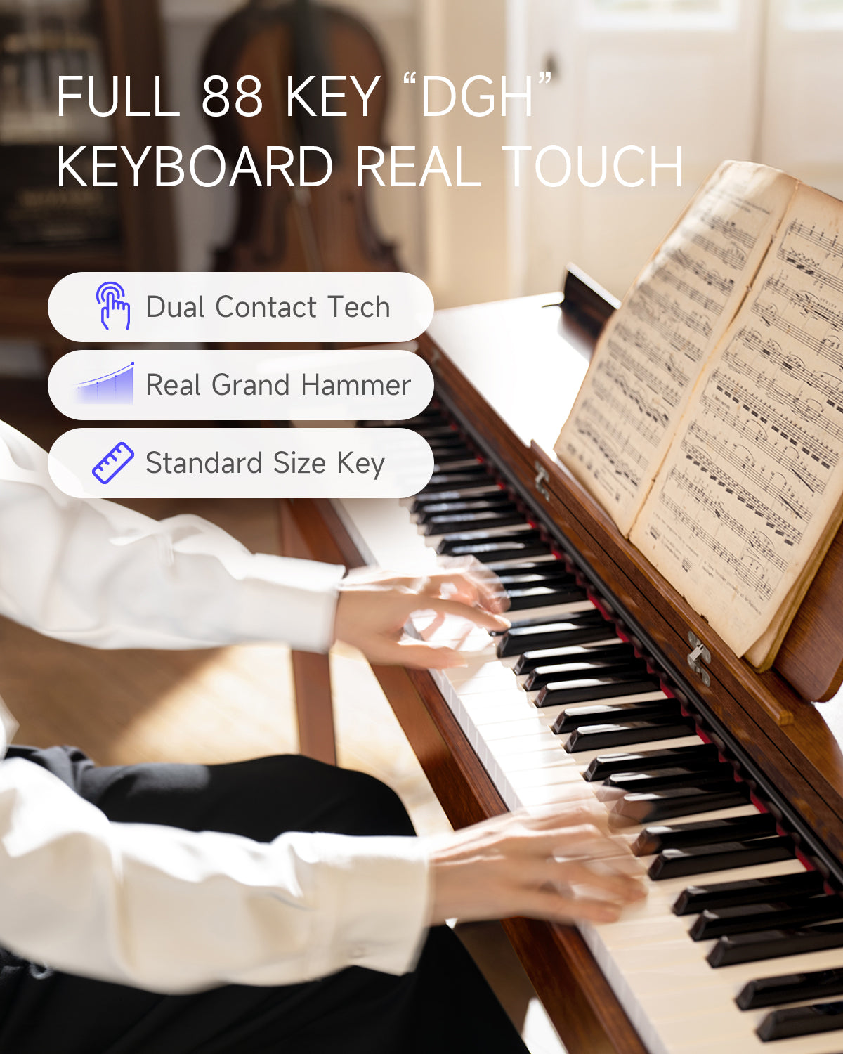 Donner DDP-200 MK2 Upright Digital Piano