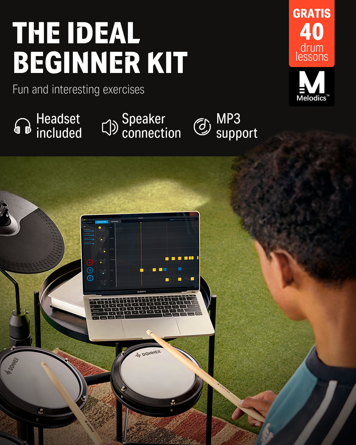 Donner DED-80 Beginner Electronic Drum Kit
