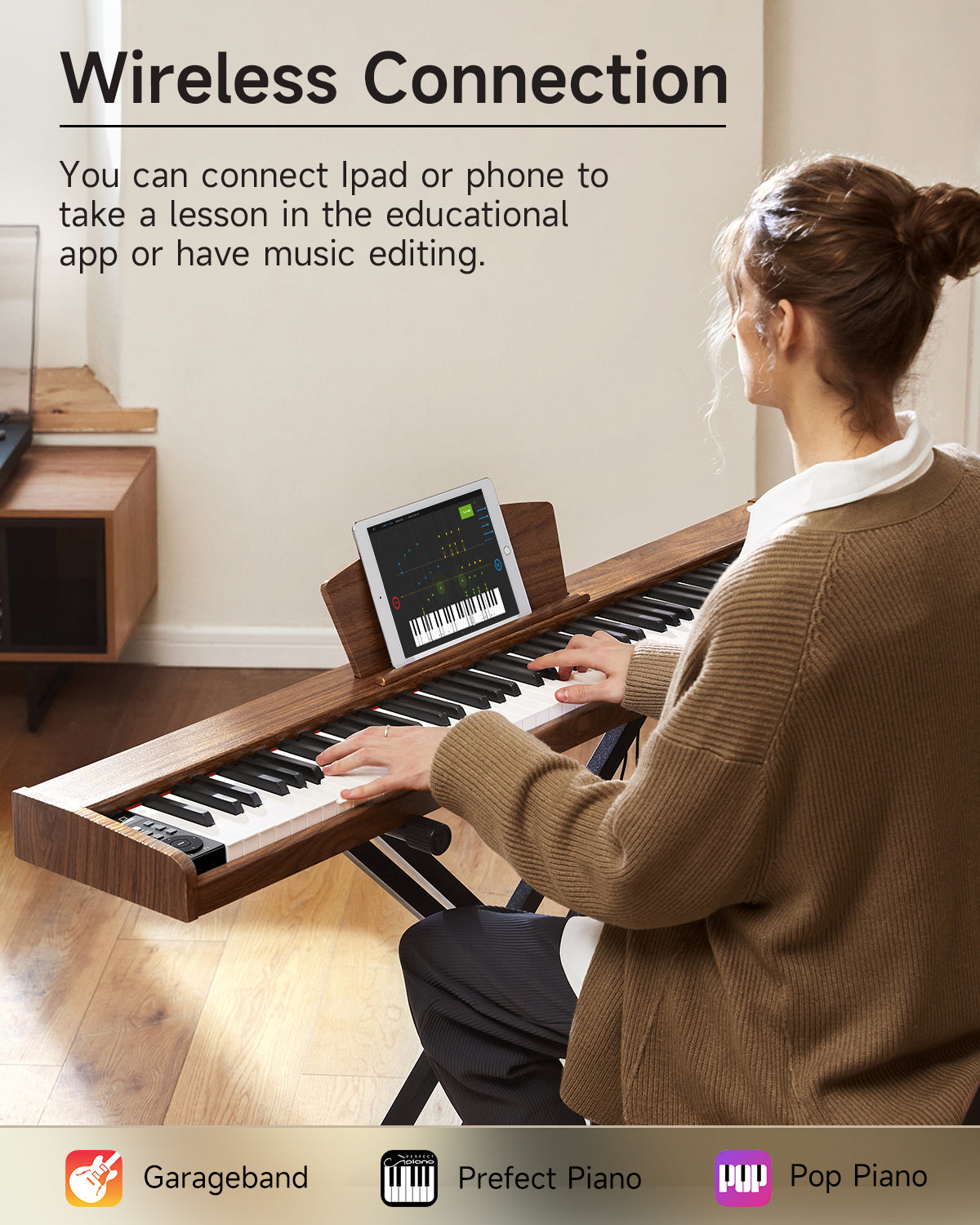 Donner DEP-1S Digital Piano Kit with X-Stand