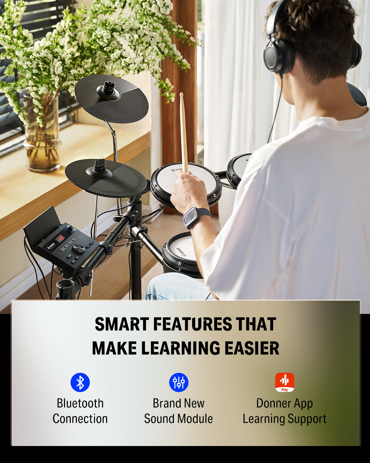 Donner DED-100 Teenager Drum Set