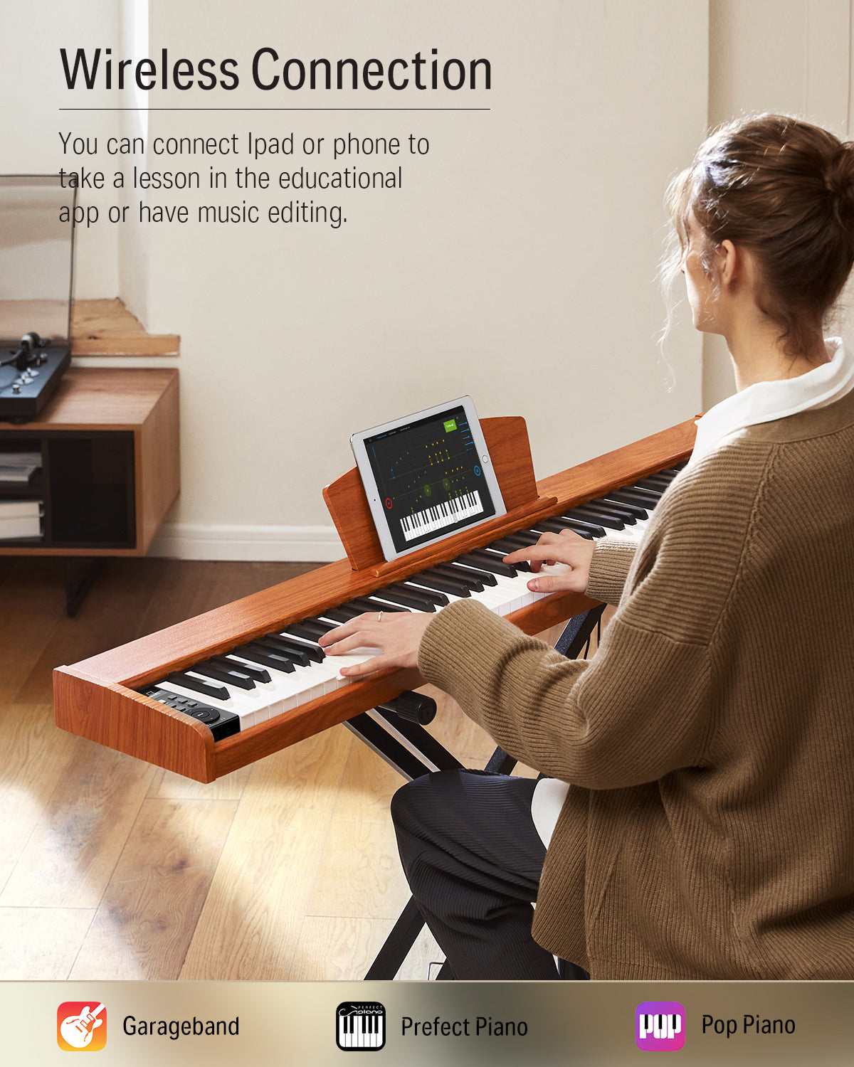 Donner DEP-1S Digital Piano Kit with X-Stand