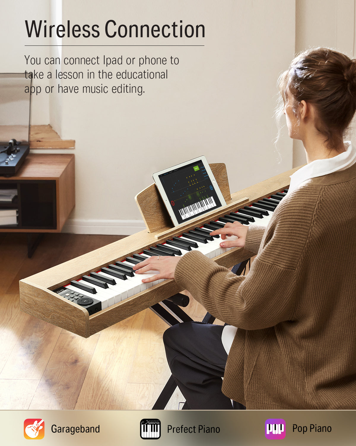 Donner DEP-1S Digital Piano Kit with X-Stand