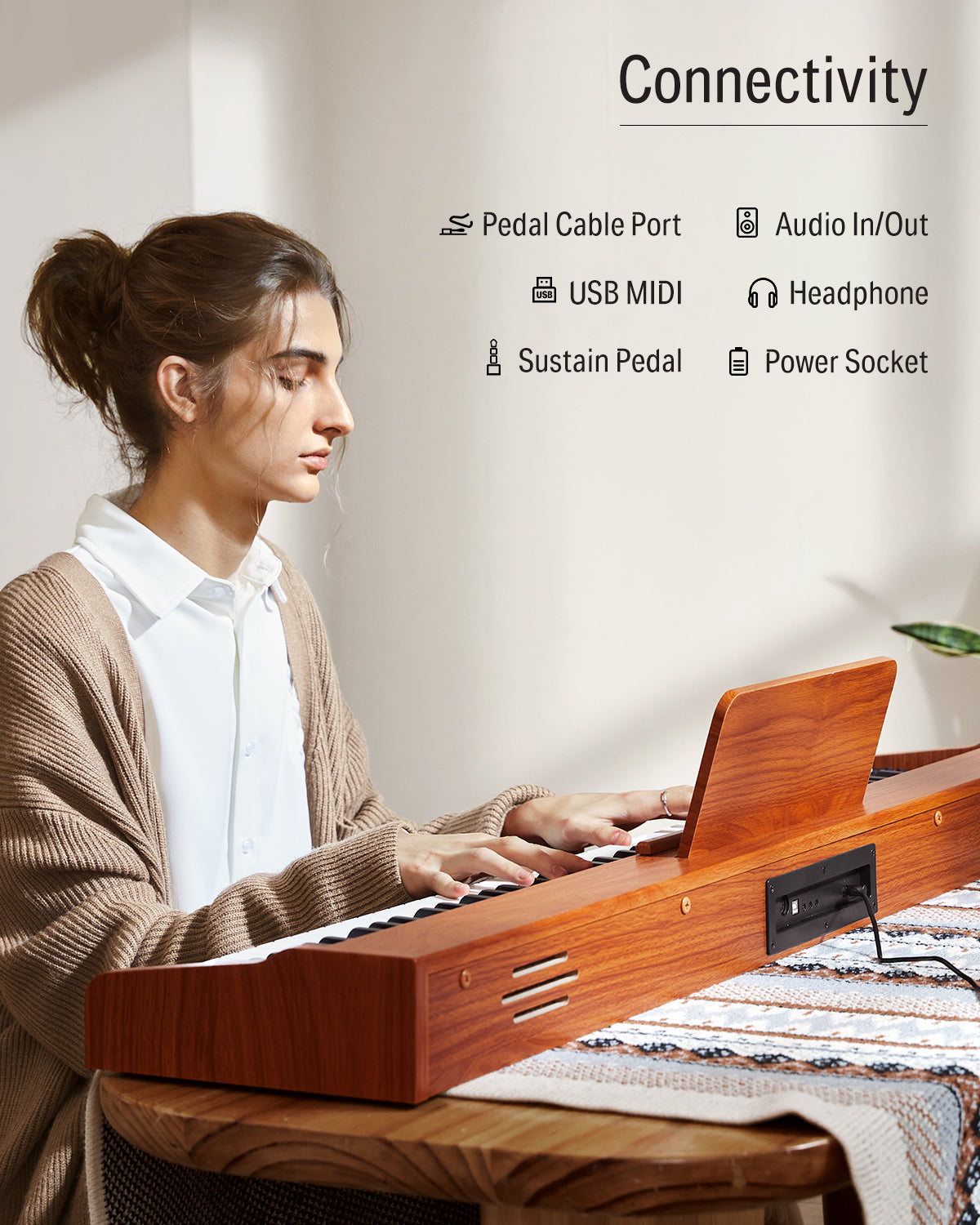 Donner DEP-1S Digital Piano Kit with X-Stand