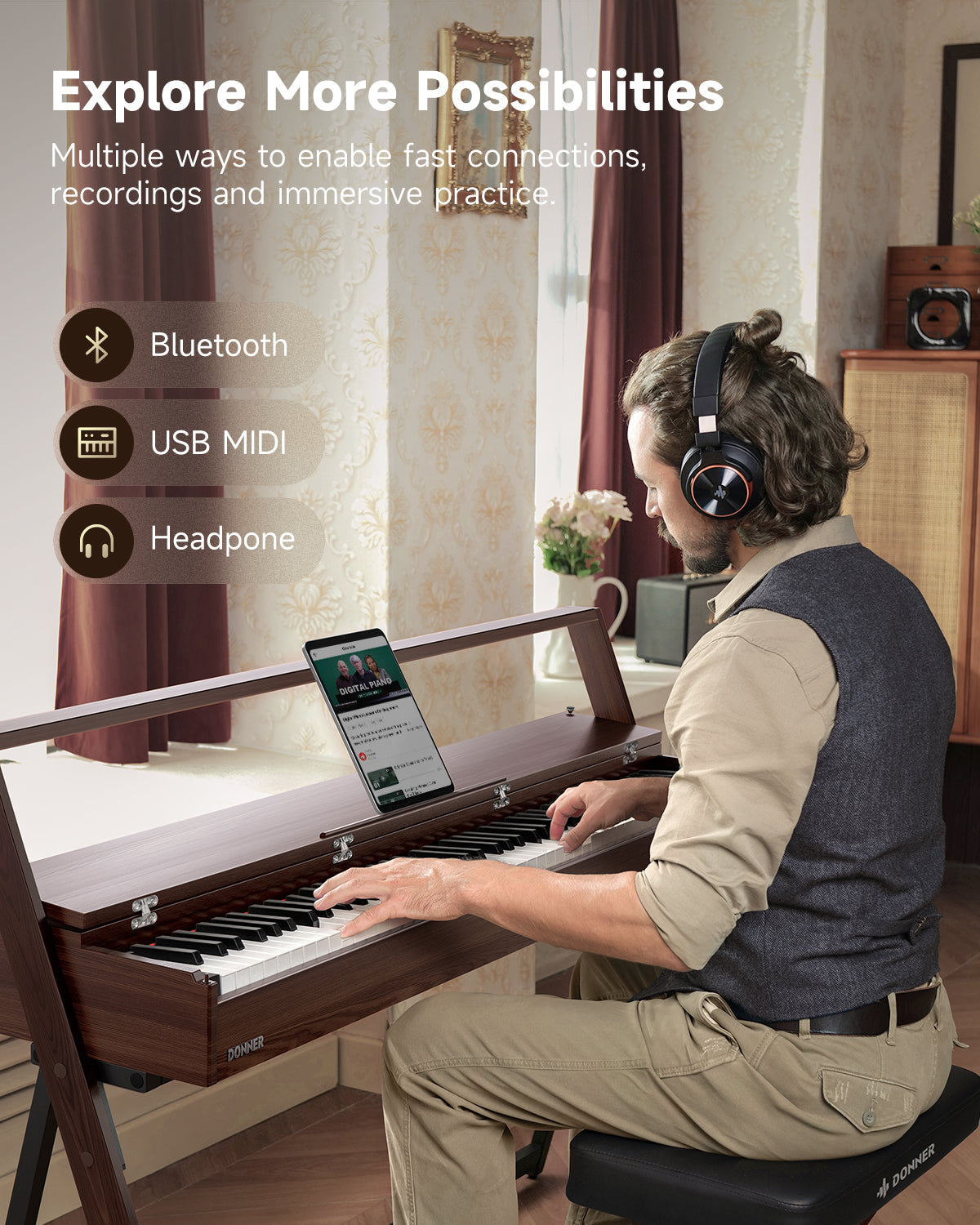 Donner OURA™ R300 Home Digital Piano