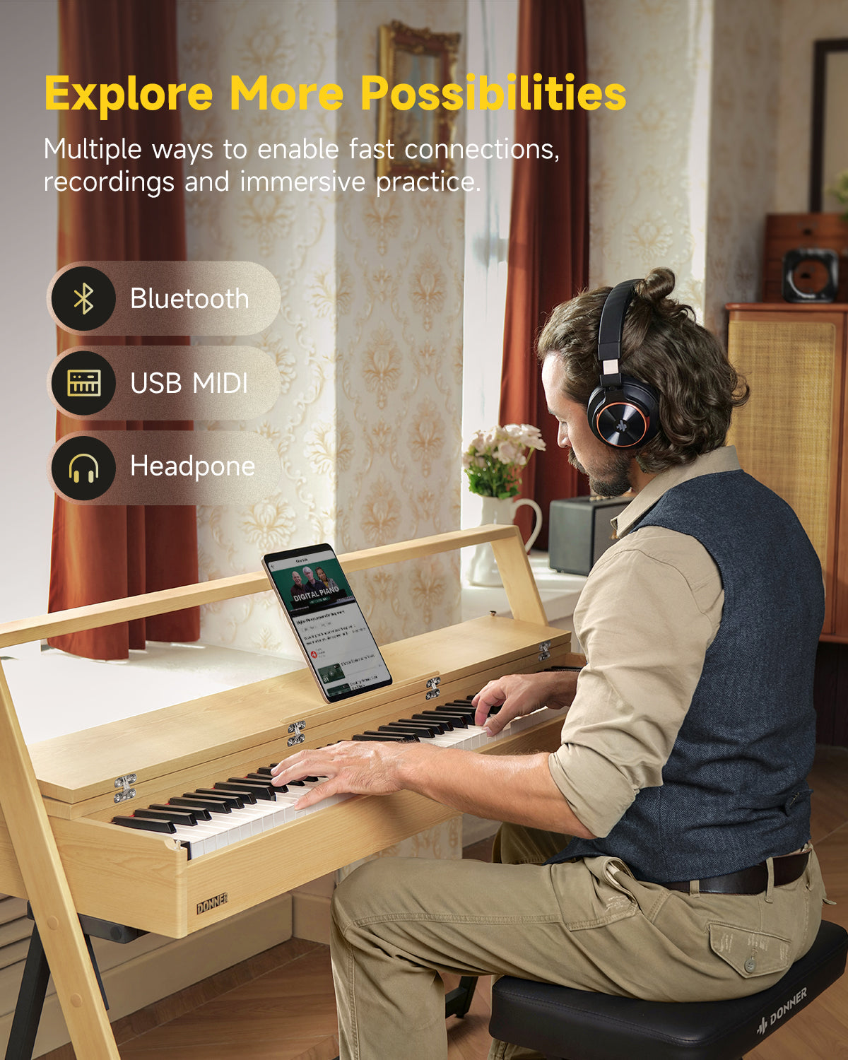 Donner OURA™ R300 Home Digital Piano