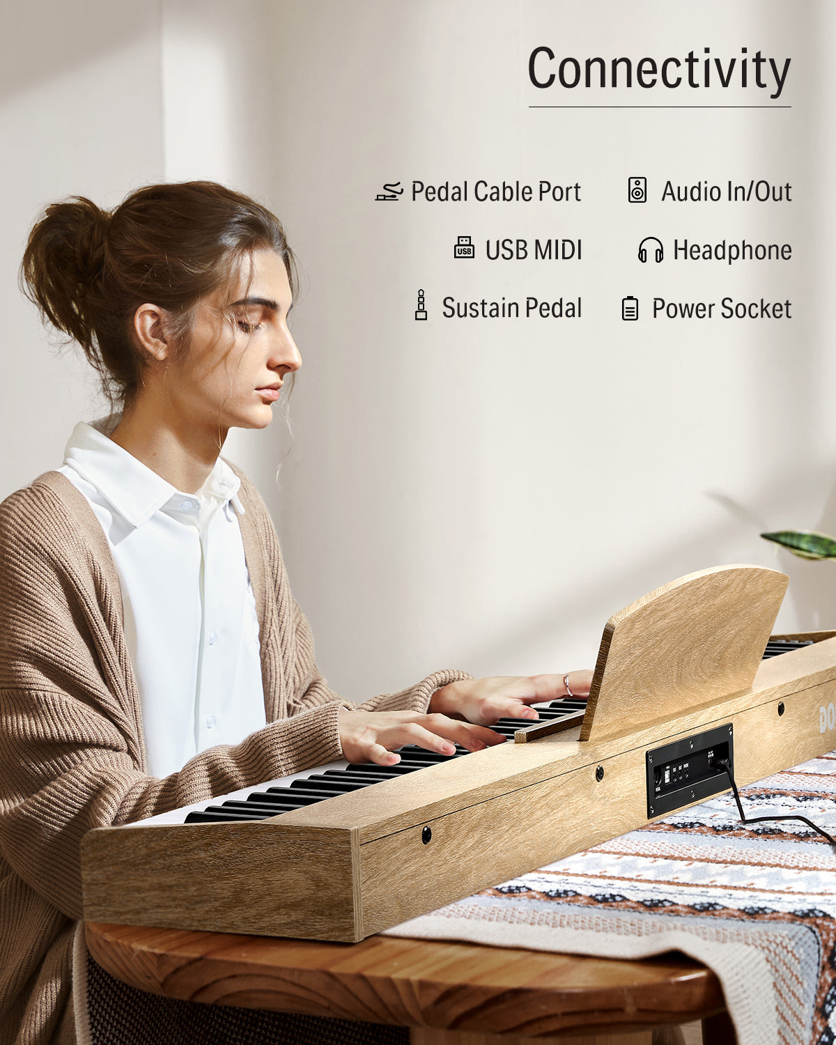 Donner DEP-1S Digital Piano Kit with X-Stand