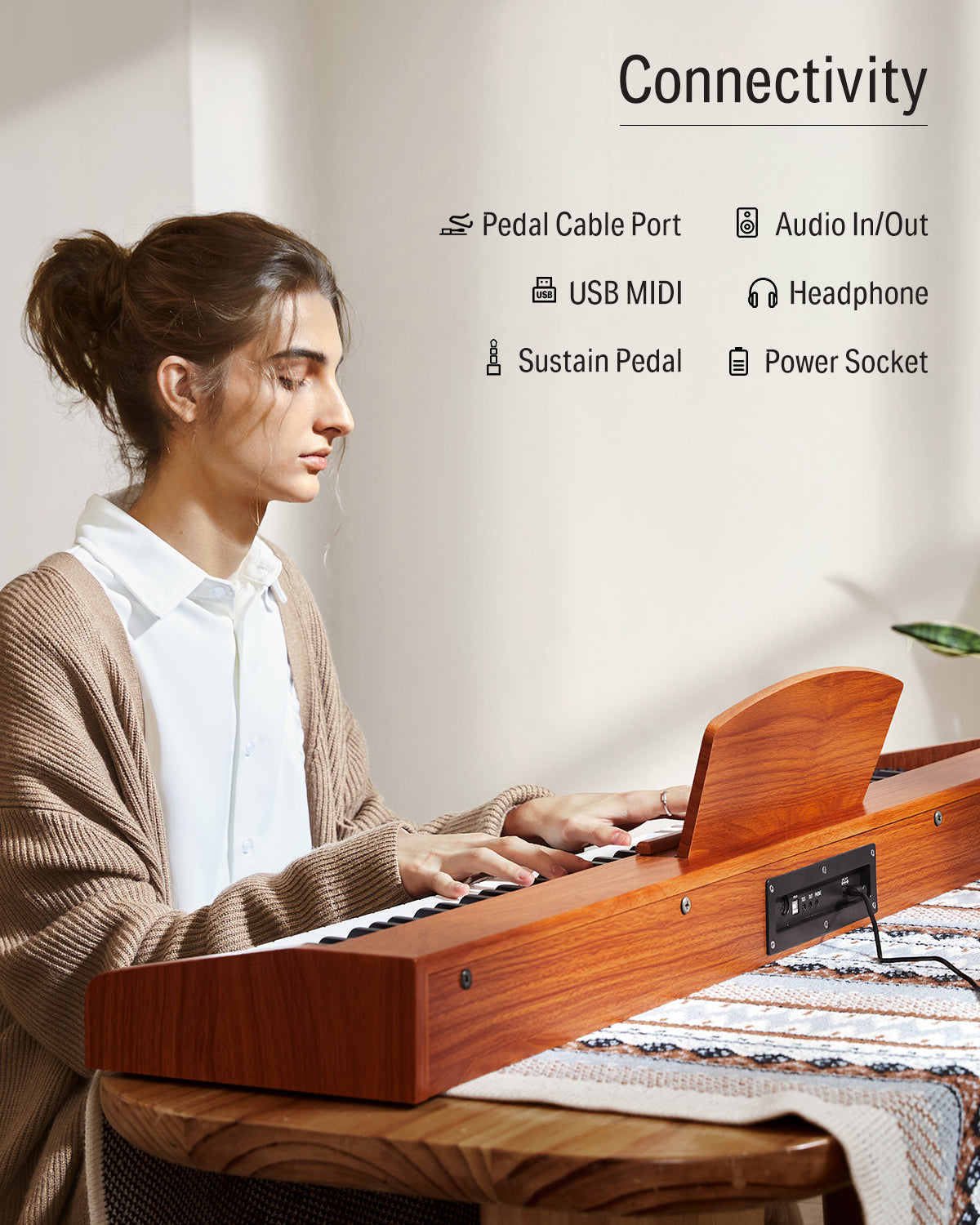 Donner DEP-1S Digital Piano Kit with X-Stand