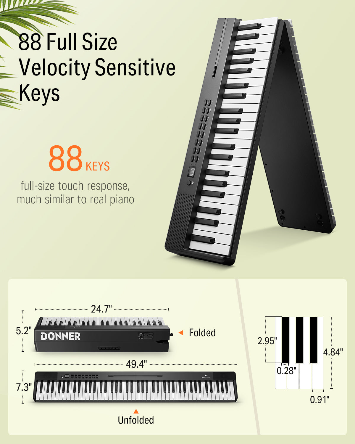 Donner DP-10 Foldable Digital Piano