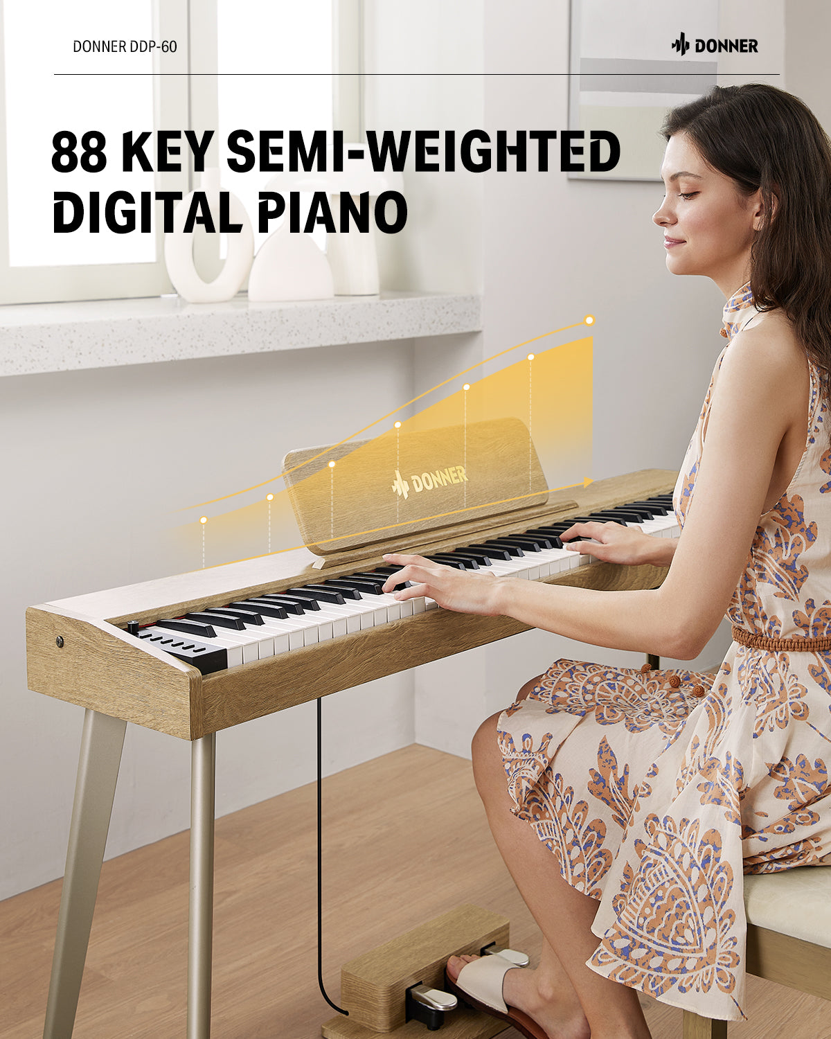 Donner DDP-60 Semi-Weighted Digital Piano