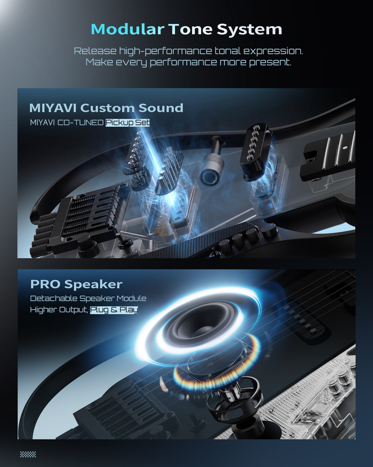 Donner HUSH X LIVE Travel Guitar (MIYAVI Edition Available)