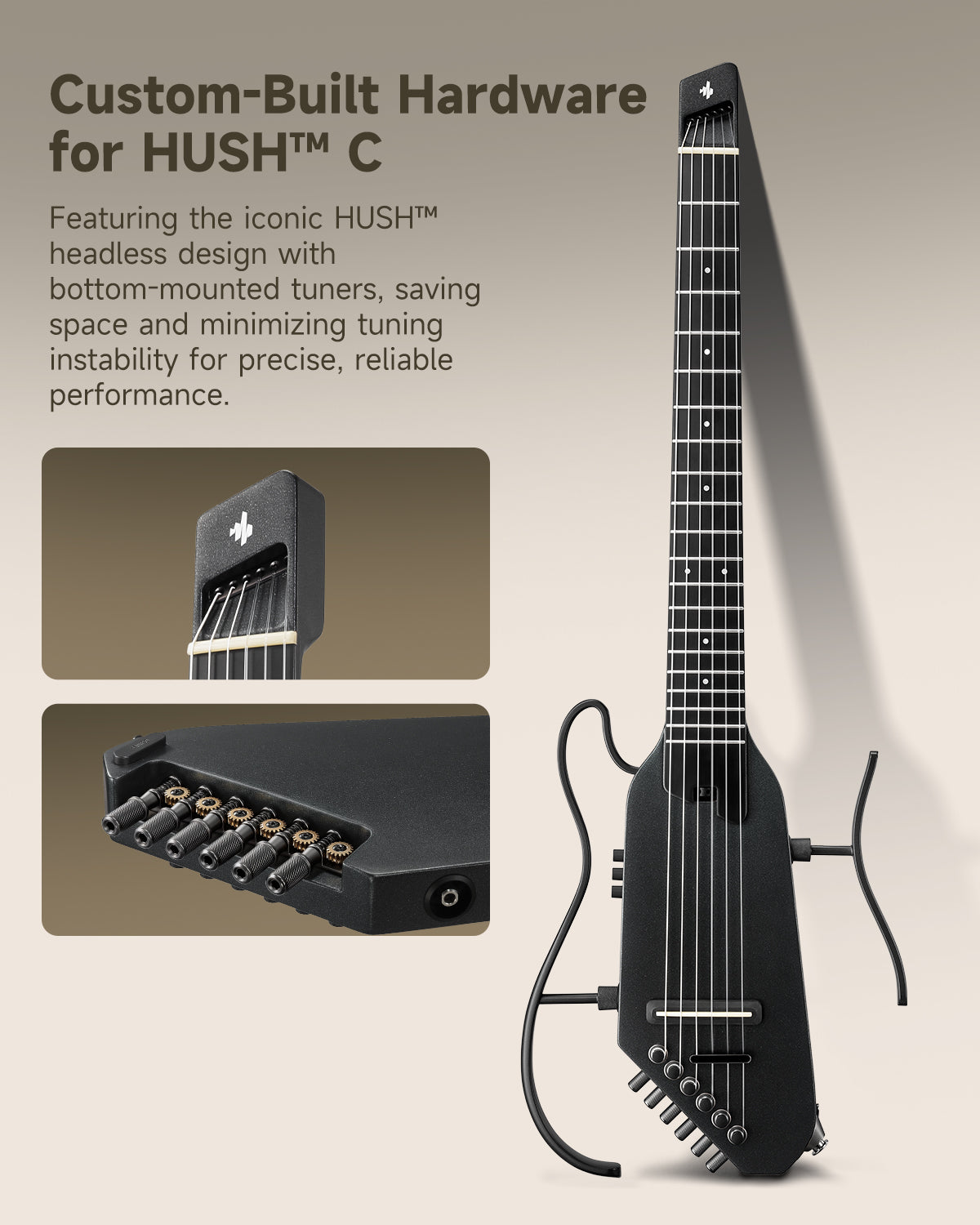 Donner HUSH C Nylon Acoustic-Electric Guitar