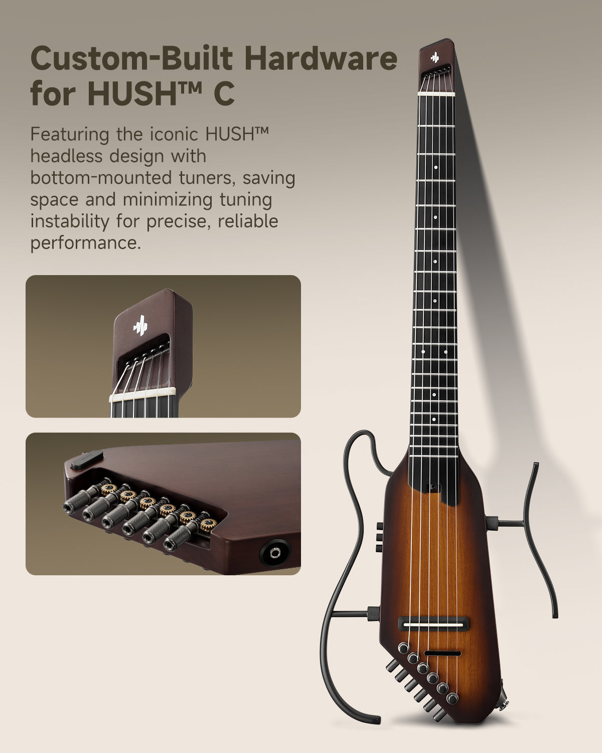 Donner HUSH C Nylon Acoustic-Electric Guitar