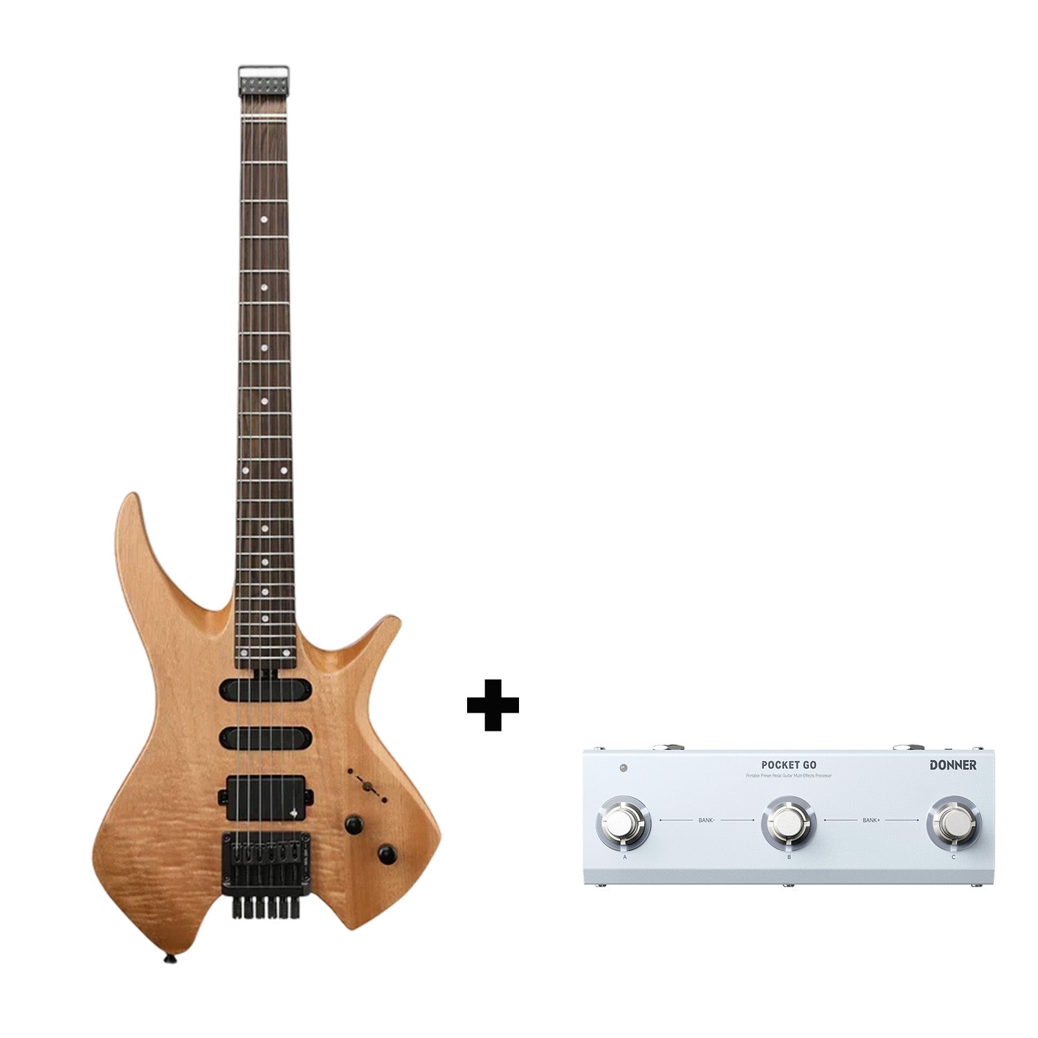 Donner HLX-500 Headless Electric Guitar (NHL-500)