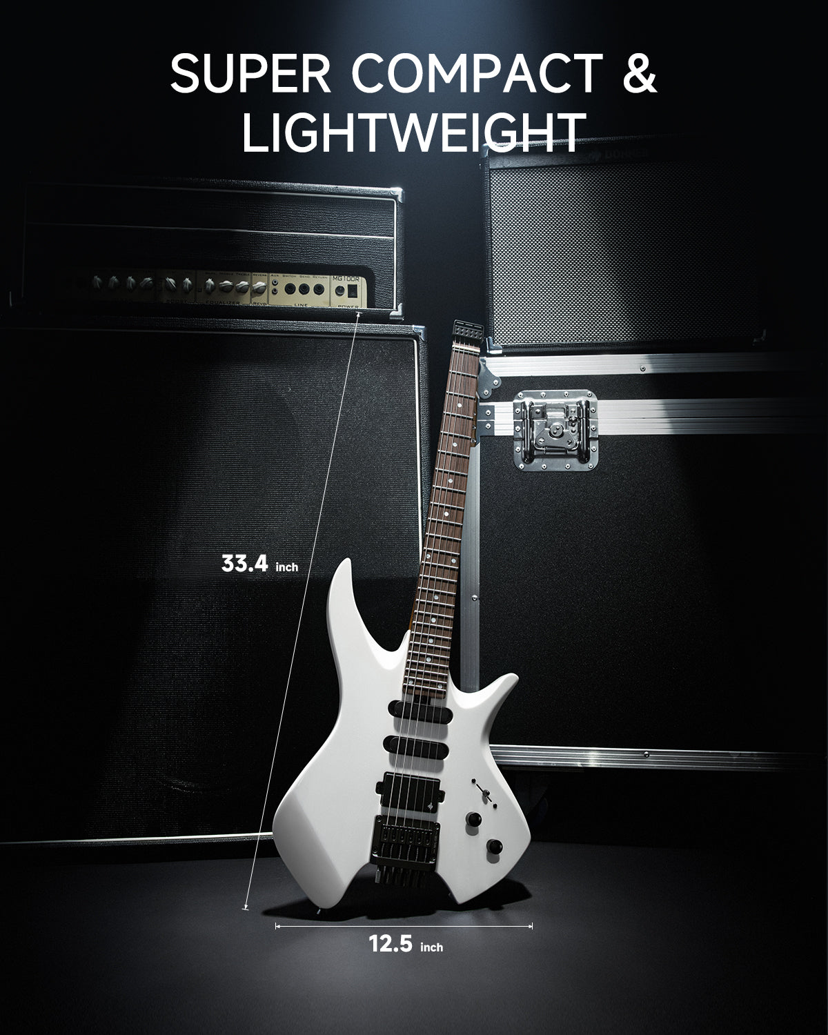 Donner HLX-500 Headless Electric Guitar (NHL-500)