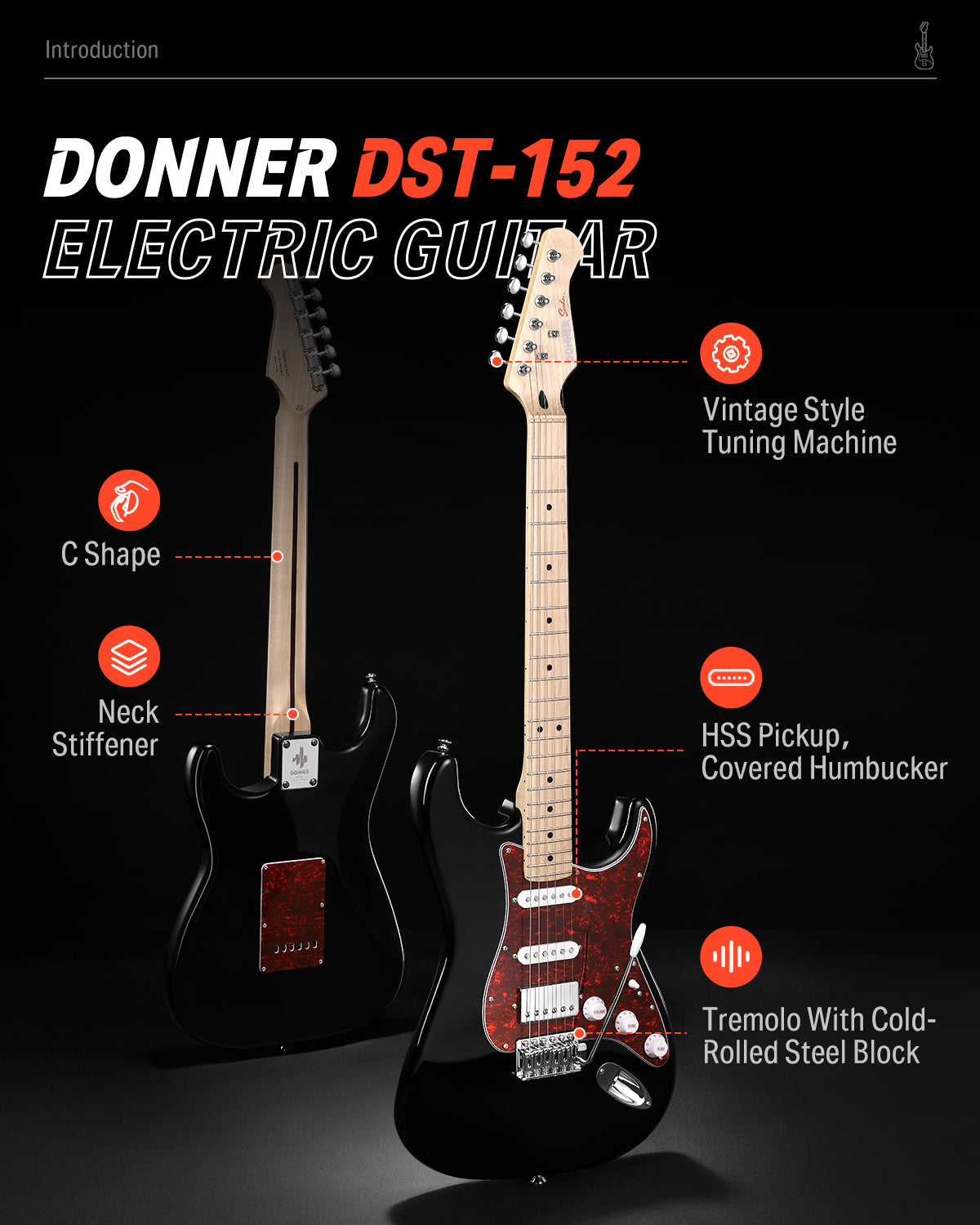 Donner DST-152 Electric Guitar Kit