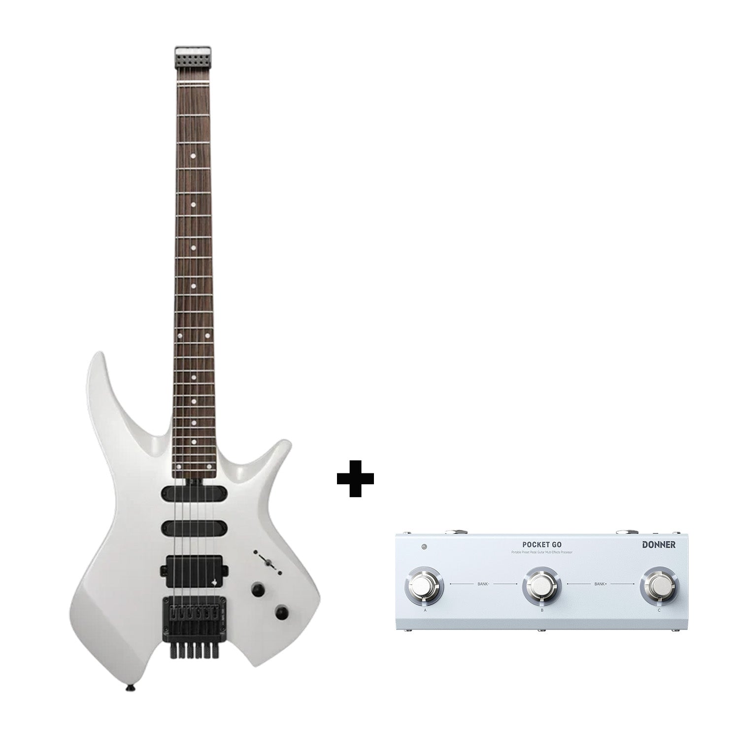 Donner HLX-500 Headless Electric Guitar (NHL-500)