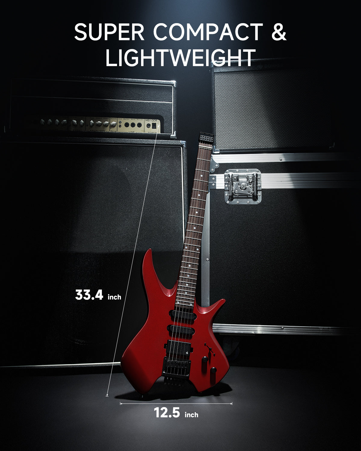 Donner HLX-500 Headless Electric Guitar (NHL-500)