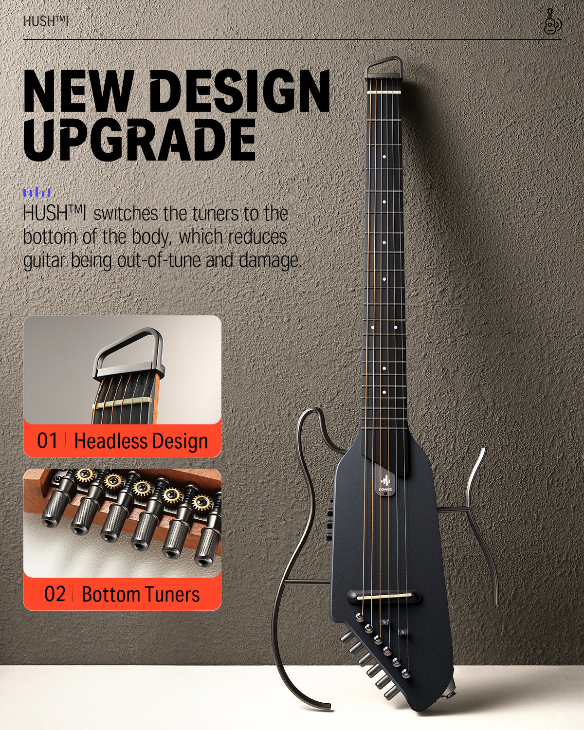 【Openbox】Donner HUSH I Electric Guitar Kit