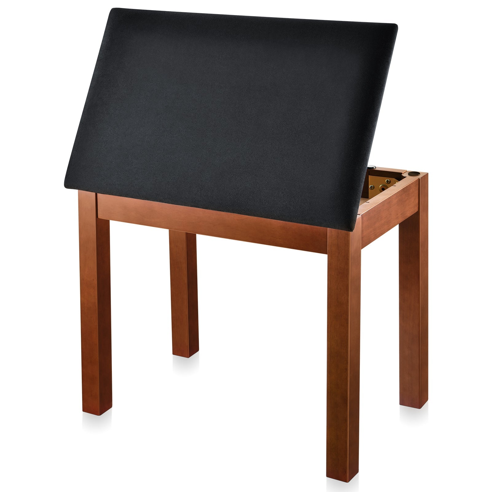 Donner DKB-10 Solid Wood Piano Bench with Storage Brown