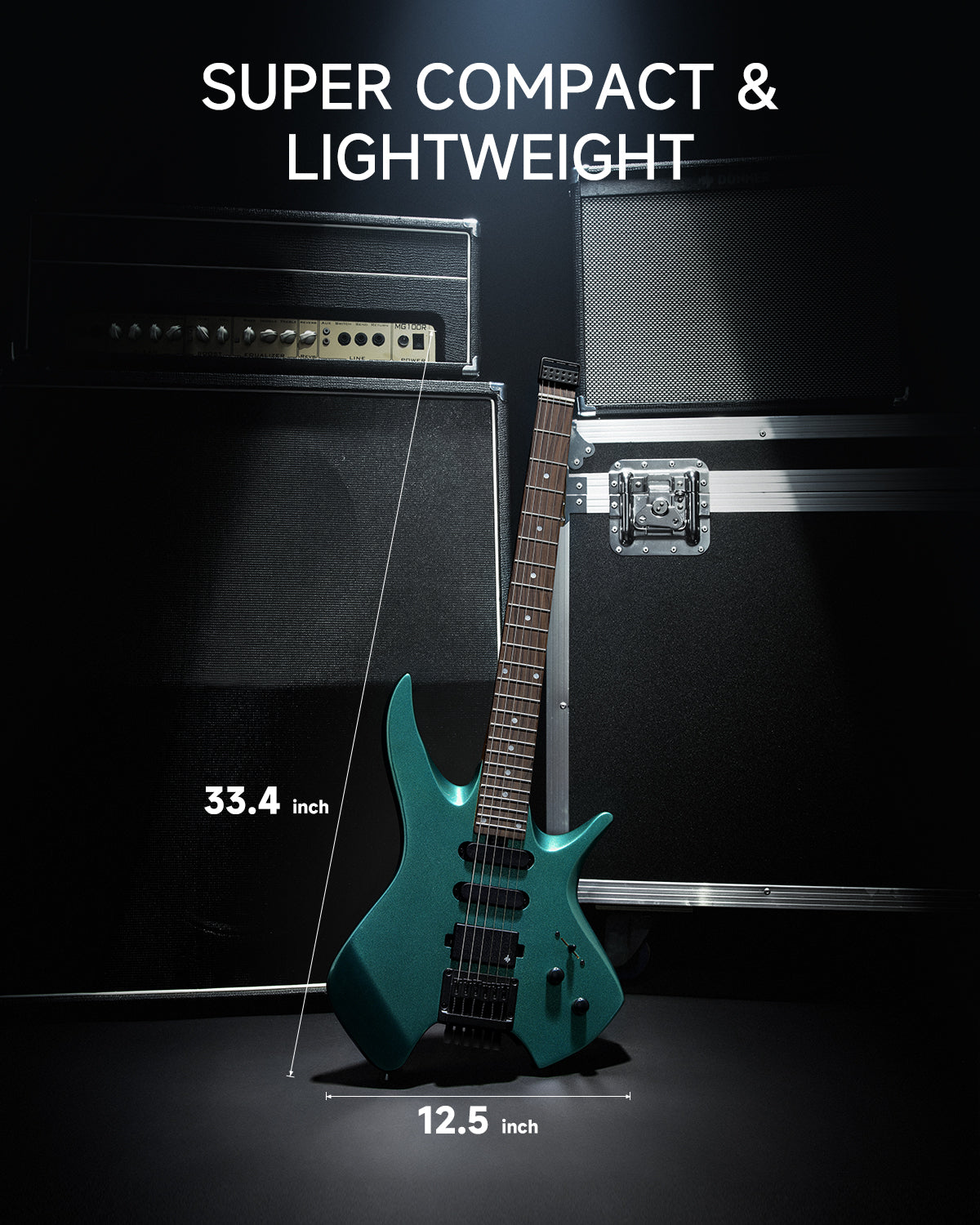 Donner HLX-500 Headless Electric Guitar (NHL-500)