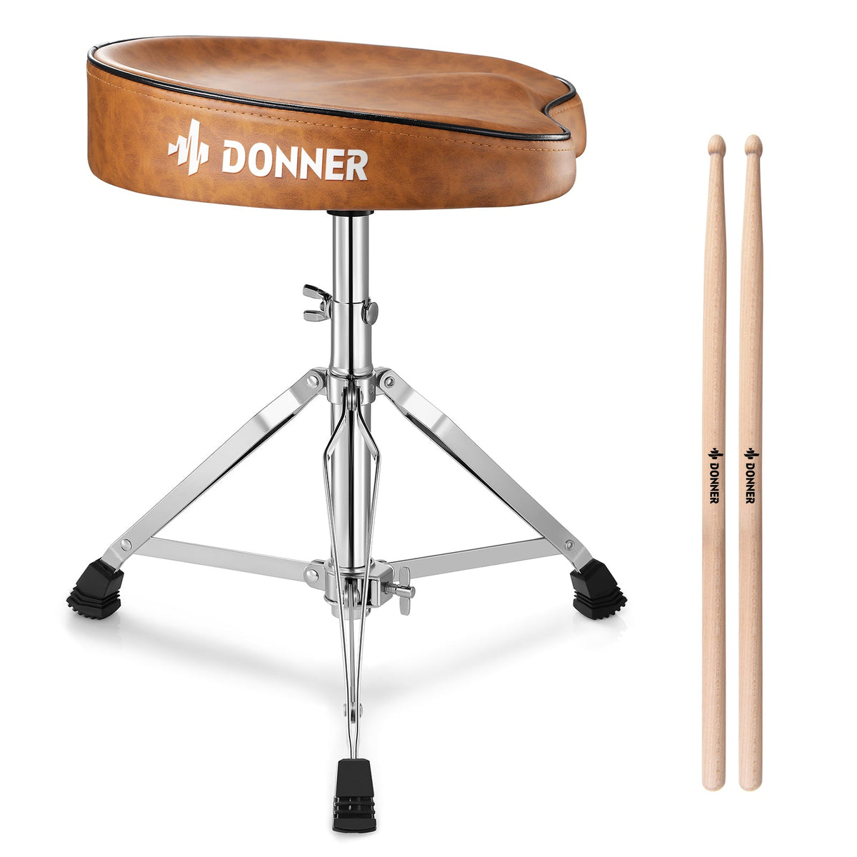 Donner DT-50 Saddle Drum Throne Brown