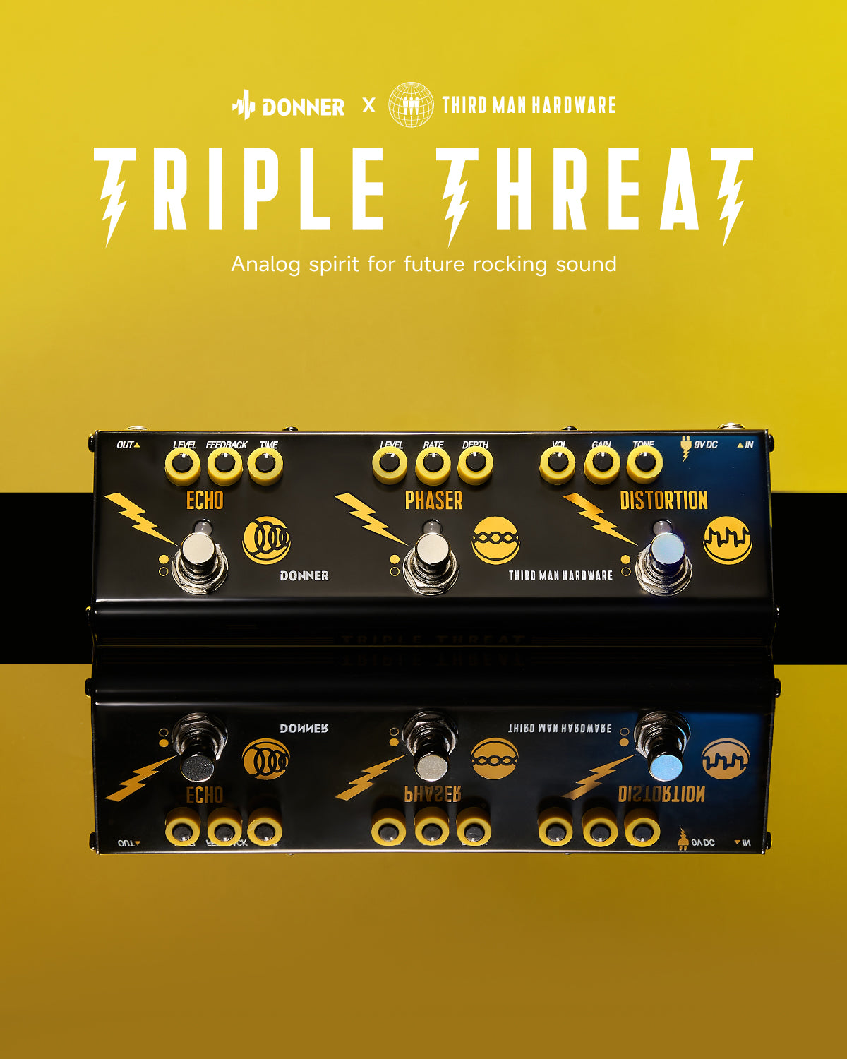 Donner Triple Threat Multi-effect Guitar Pedal