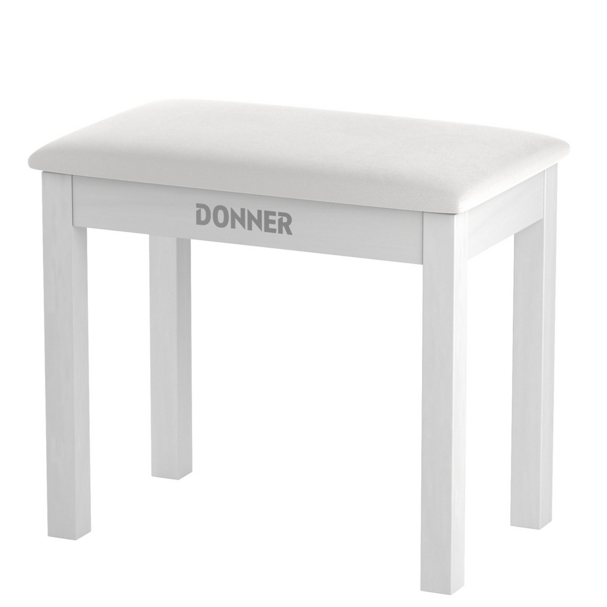 Donner DKB-10 Solid Wood Piano Bench with Storage White