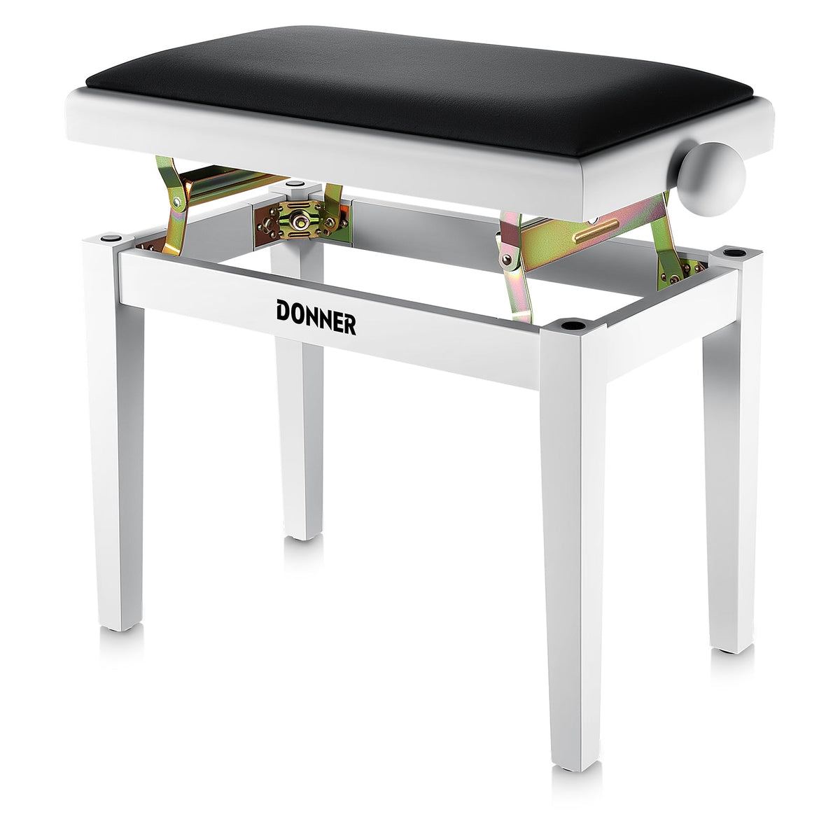 Donner Adjustable Height Piano Bench White