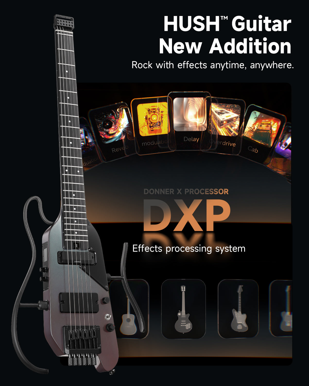 Donner HUSH X PRO Electric Guitar