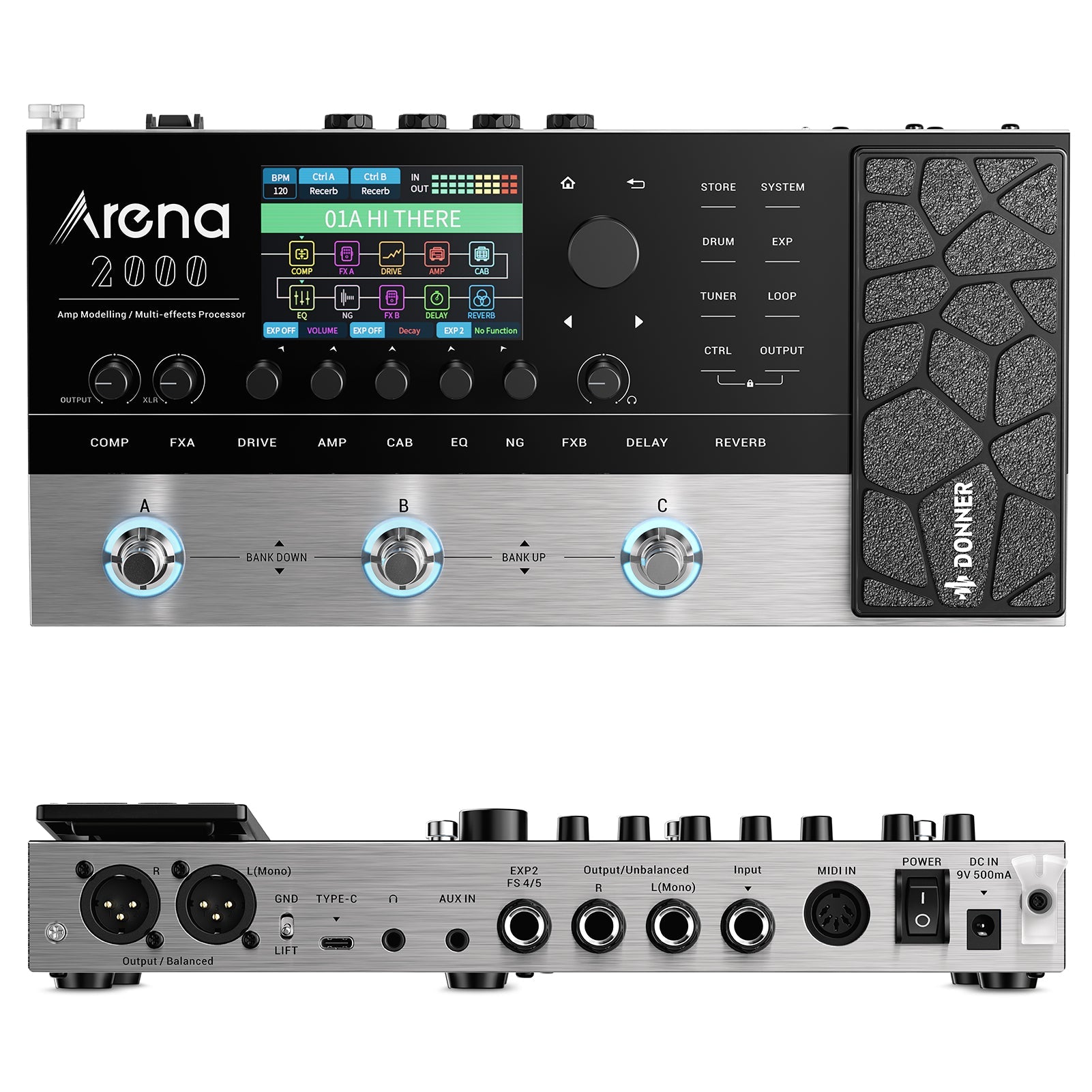 Donner Arena 2000 Multi-Effect Pedal