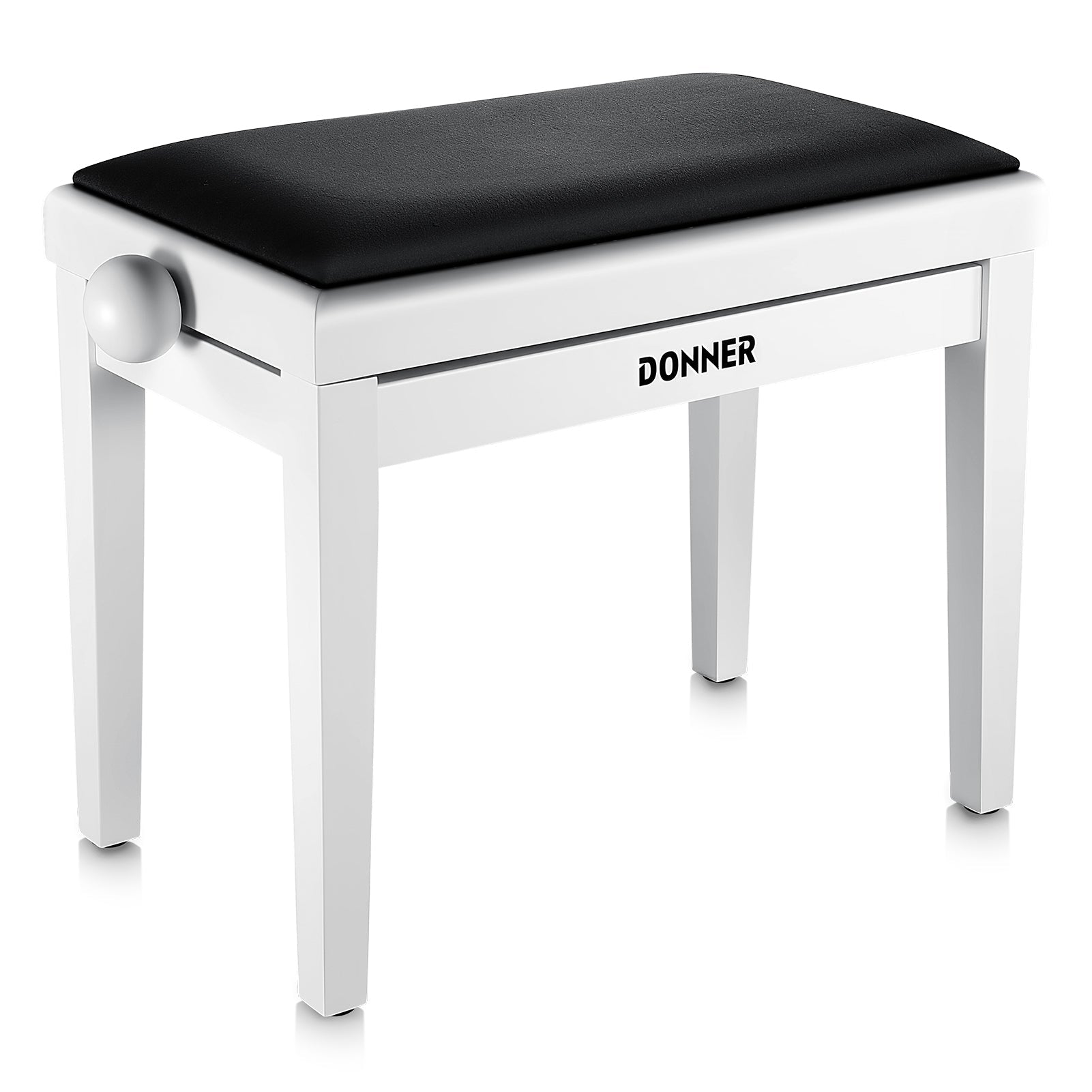 Donner Adjustable Height Piano Bench White