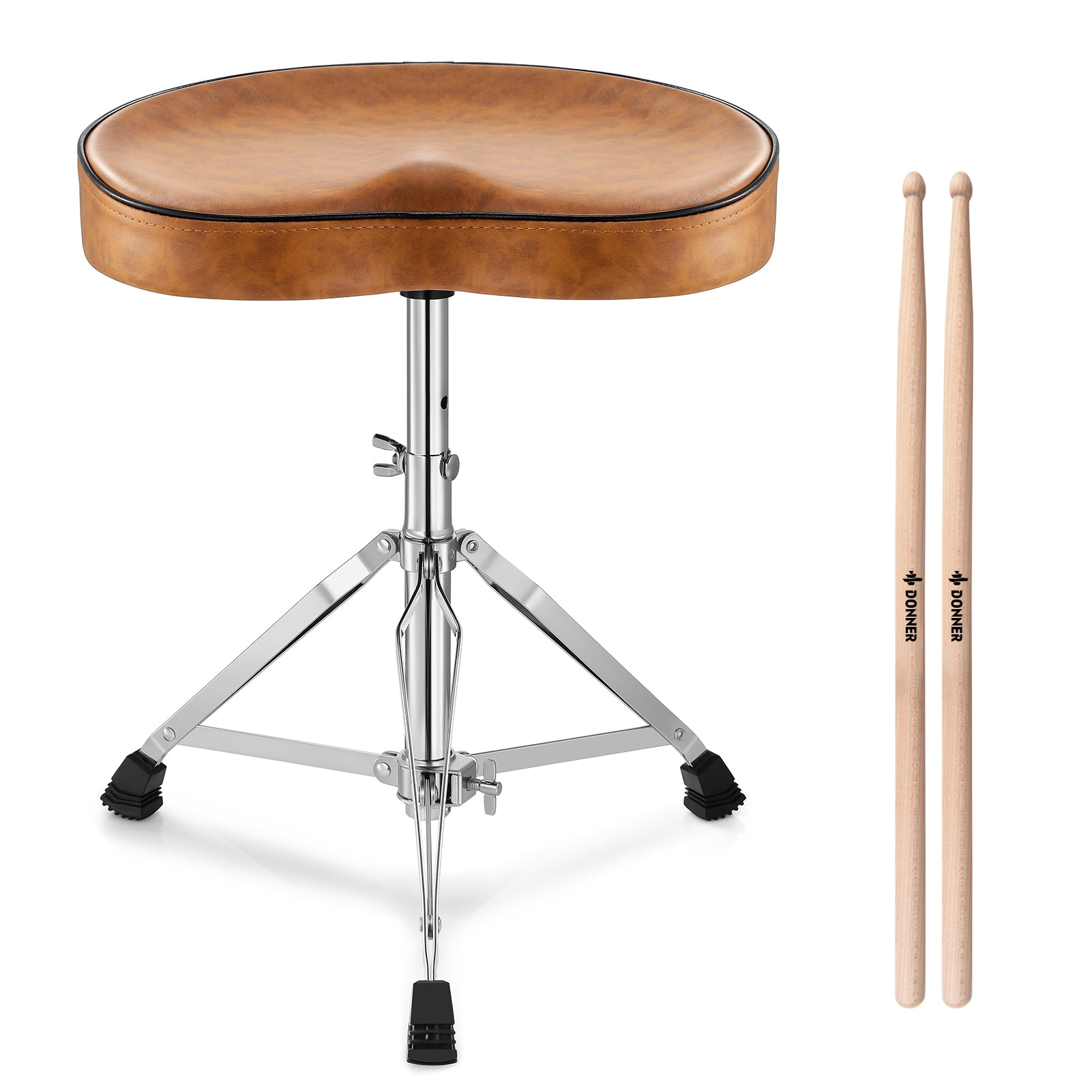 Donner DT-50 Saddle Drum Throne Brown