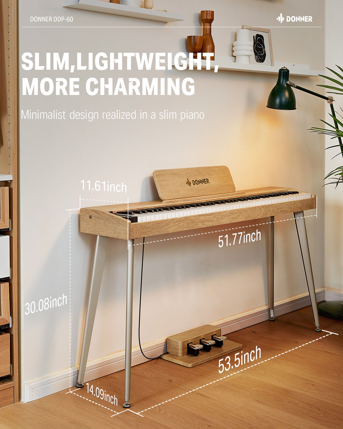 Donner DDP-60 Semi-Weighted Digital Piano