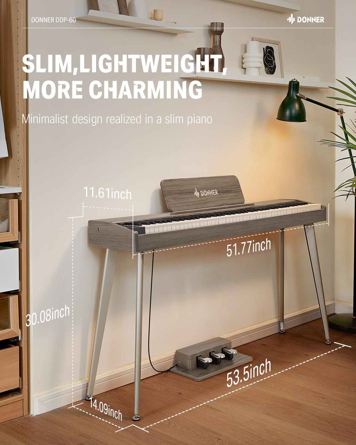 Donner DDP-60 Semi-Weighted Digital Piano
